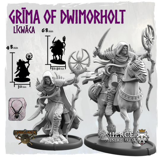 Grīma of Dwimorholt, Līcwāca on Foot and on Horsling