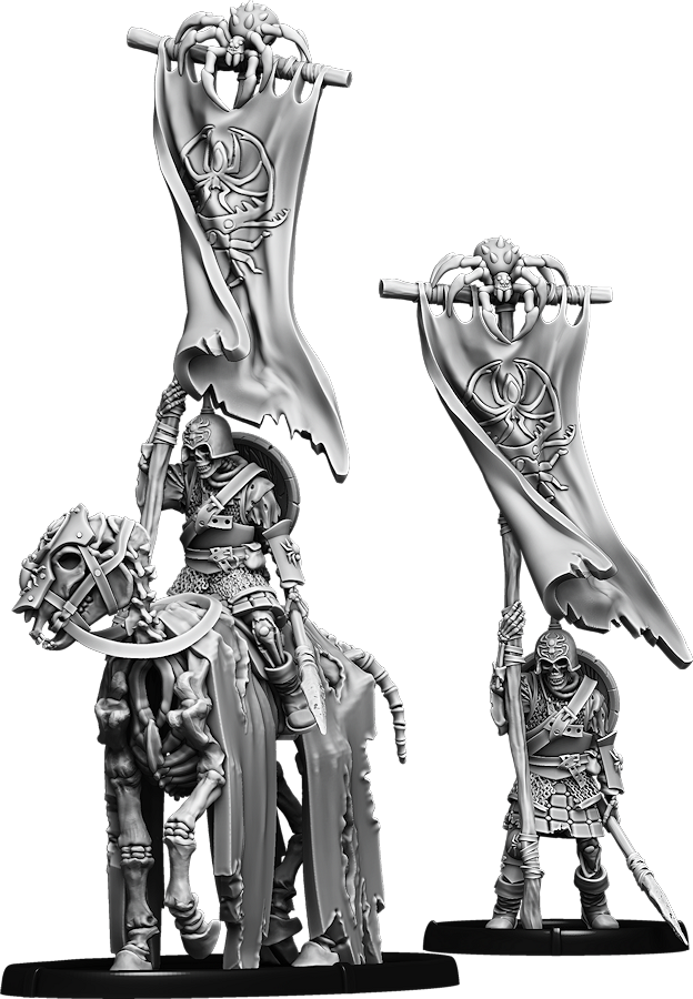 Cynuise of Old, Wiht Fain Bearer on Foot and on Wiht Horsa