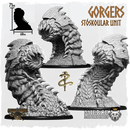 Gorgers of Khthon, Stóskoular Unit (3x warriors w cmd)