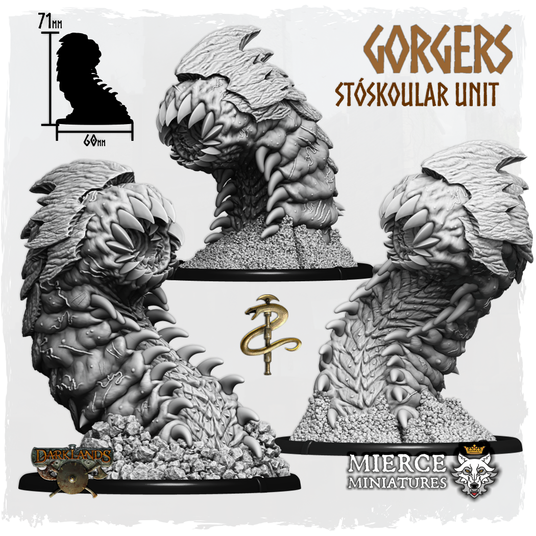 Gorgers of Khthon, Stóskoular Unit (3x warriors w cmd)