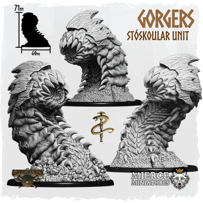 Gorgers of Khthon, Stóskoular Unit (3x warriors w cmd)