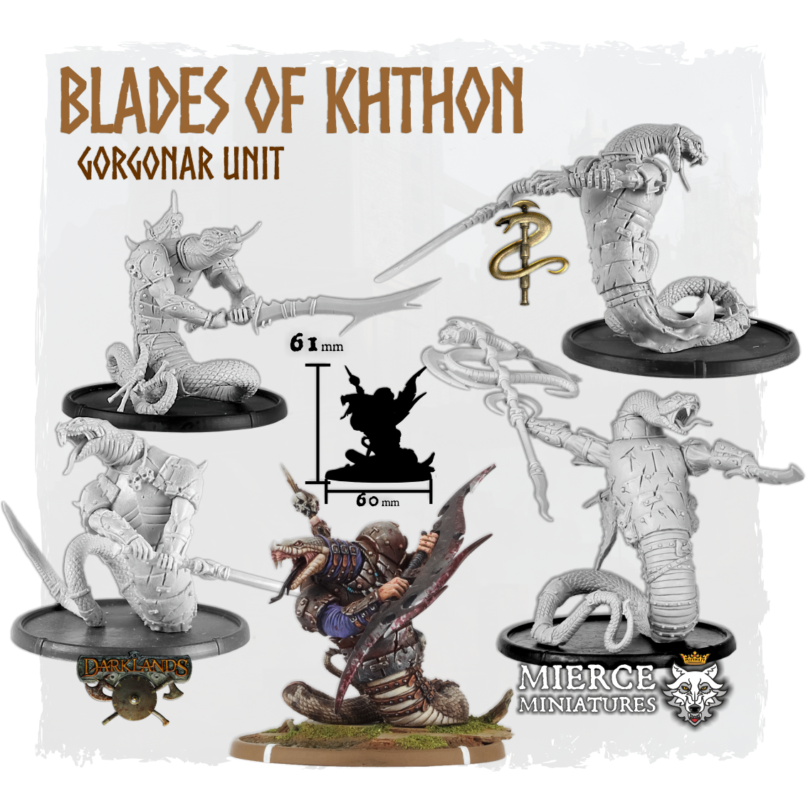 Blades of Khthon, Great Khine Gorgonar Unit (5x warriors)