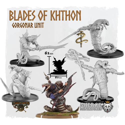 Blades of Khthon, Great Khine Gorgonar Unit (5x warriors)
