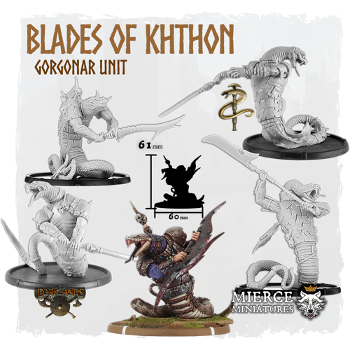 Blades of Khthon, Great Khine Gorgonar Unit (5x warriors)