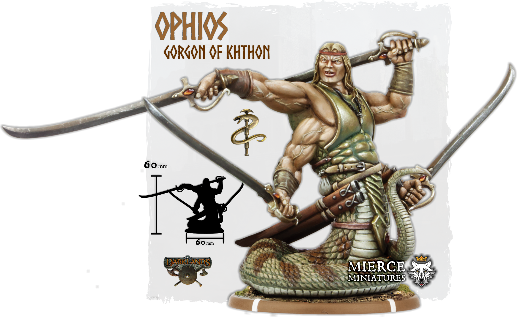 Helmed Ophios, Gorgon of Khthon