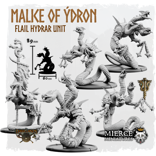 Malice of Ýdron, Flail Hydrar Unit (5x warriors w cmd)