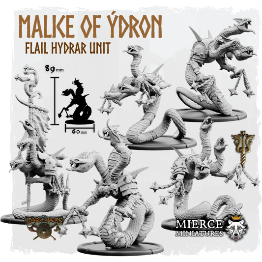 Malice of Ýdron, Flail Hydrar Unit (5x warriors w cmd)