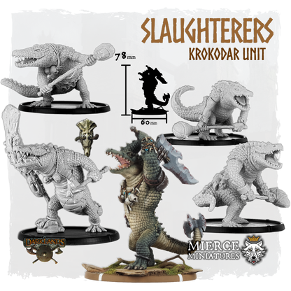 Slaughterers, Krokodar Unit (5x warriors w cmd)