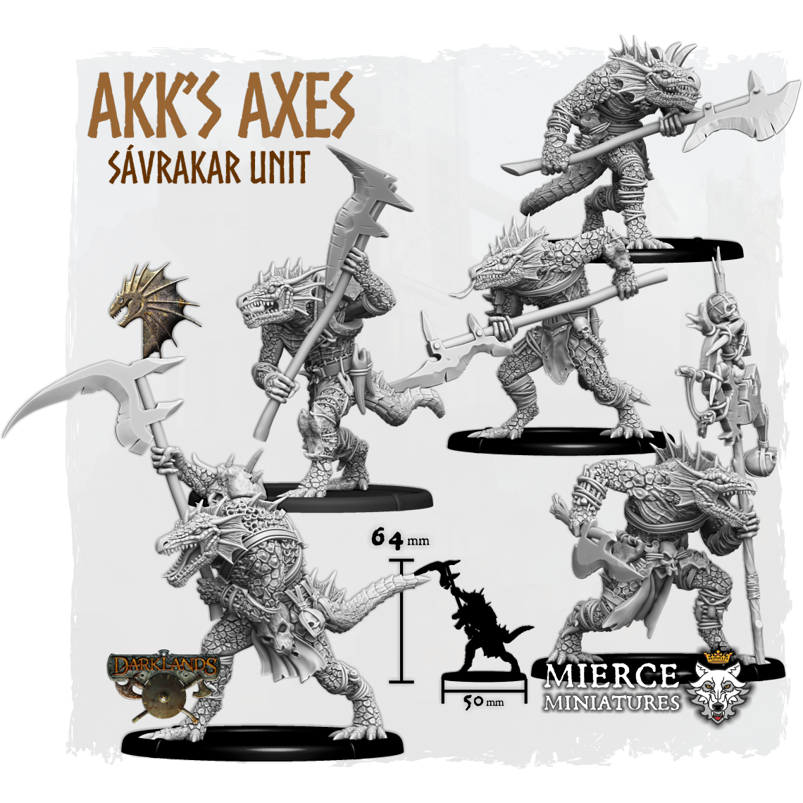 Akk's Axes, Great Axe Sávrakar Unit (5x warriors w cmd)