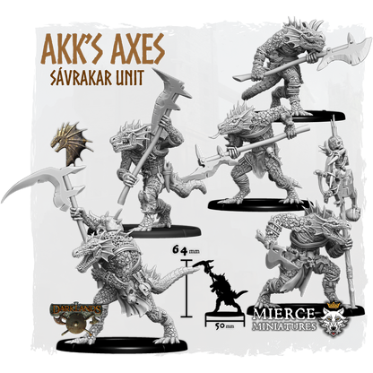 Akk's Axes, Great Axe Sávrakar Unit (6x warriors w cmd)