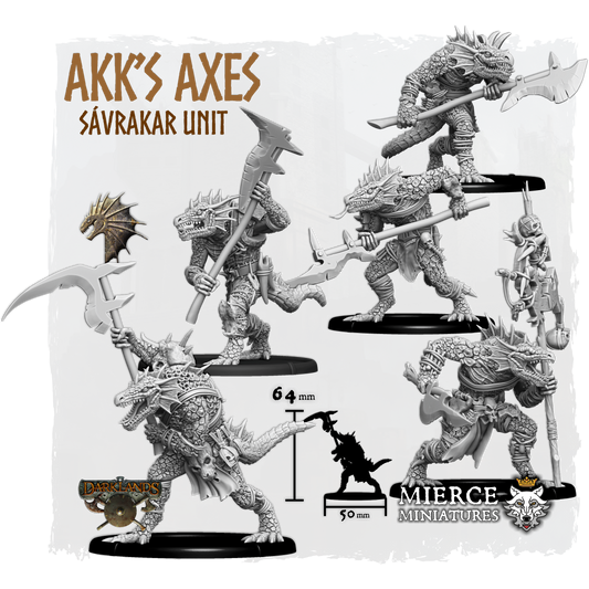Akk's Axes, Great Axe Sávrakar Unit (6x warriors w cmd)