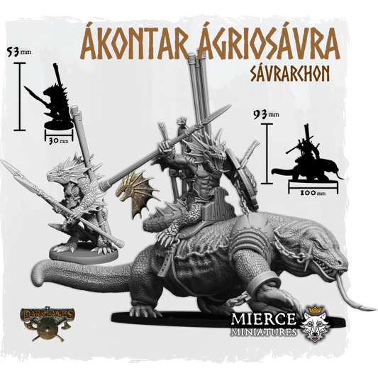 Ákontar Ágriosávra, Sávrarchon on Foot and on Sávrakh