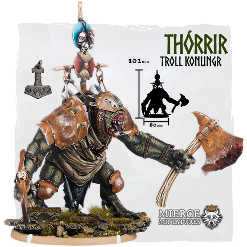 Two Axe Thórrir, Troll Konungr