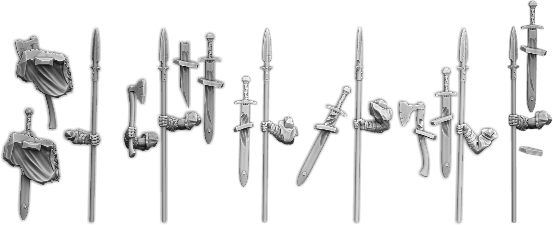 Hrafnen Crew with Spears Upgrade Pack (5x warriors)