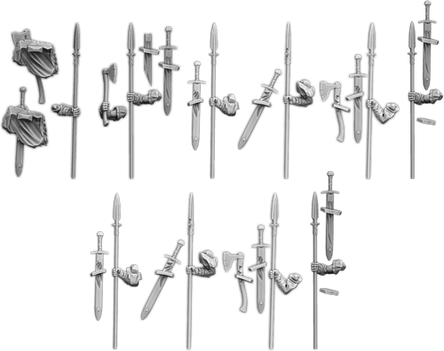 Hrafnen Crew with Spears Upgrade Pack (10x warriors)