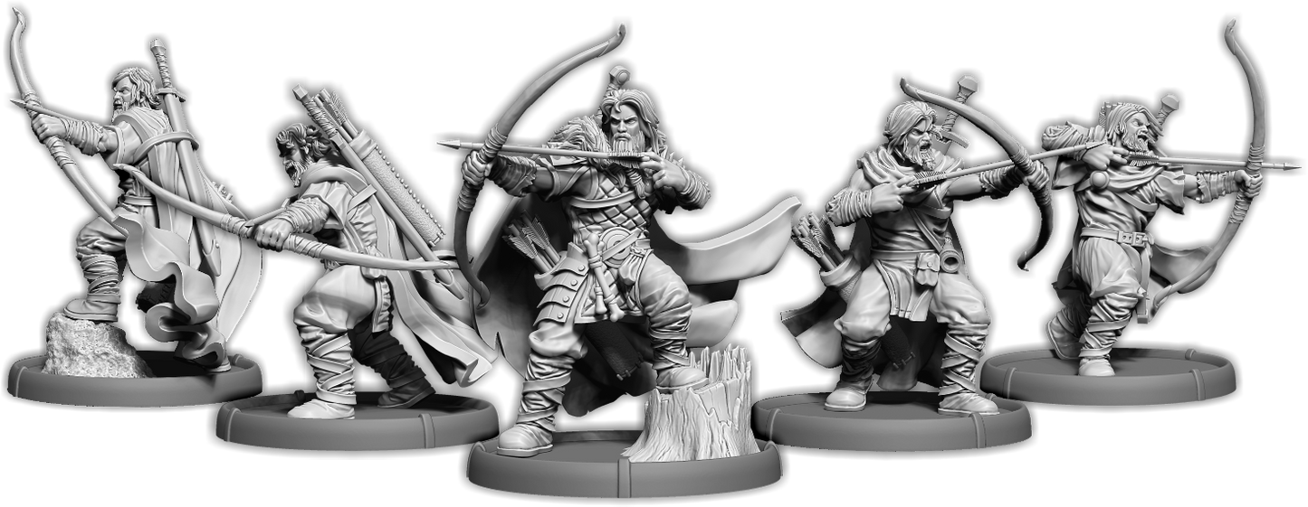 Hrafnen Bowmen, Holumann Bowman Unit (5x warriors w cmd)