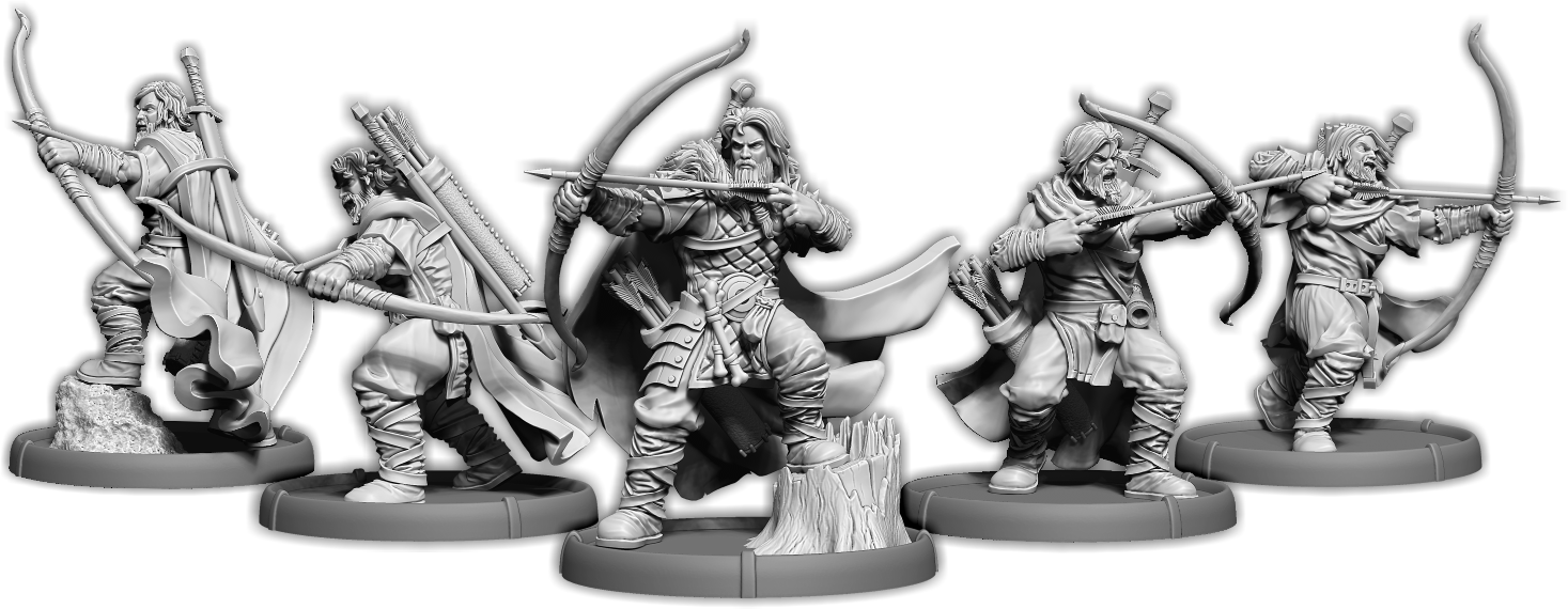 Hrafnen Bowmen, Holumann Bowman Unit (5x warriors w cmd)