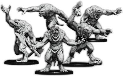 Trolls of Vartheim, Leiptroll Unit (5x warriors w cmd)