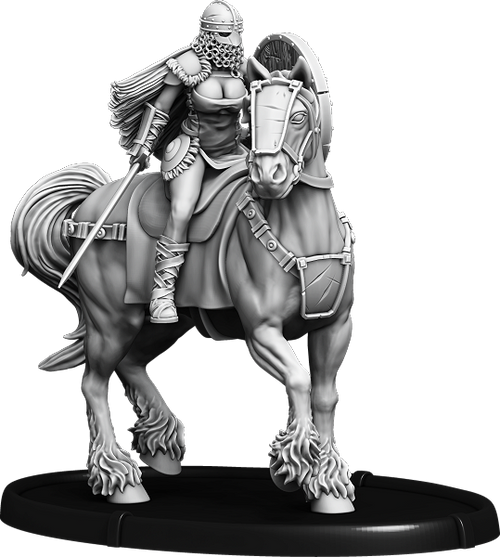 Shieldwall Birna, Dottir of Hrafnen on Horse