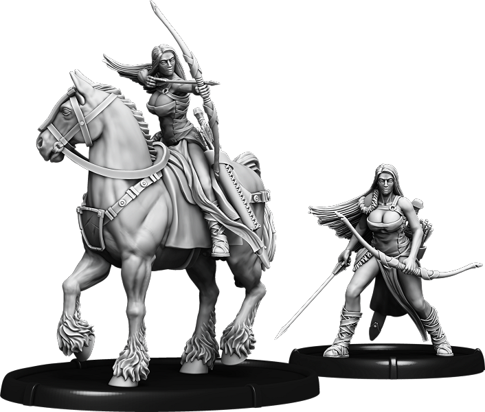 Hunter Birna, Dottir of Hrafnen on Foot and on Horse