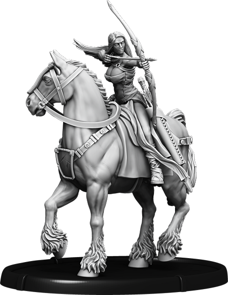 Hunter Birna, Dottir of Hrafnen on Horse