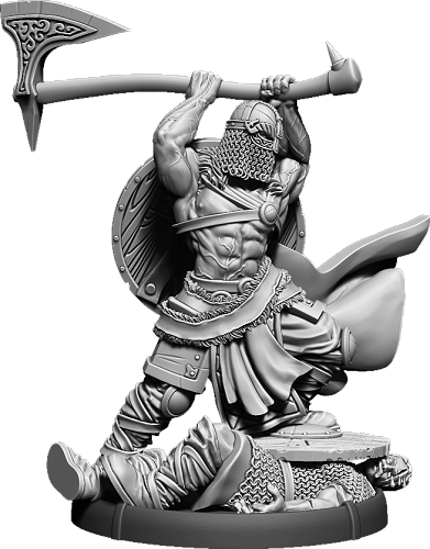 Great Axe Steinn the Bold, Seggr of Hrafnen on Foot