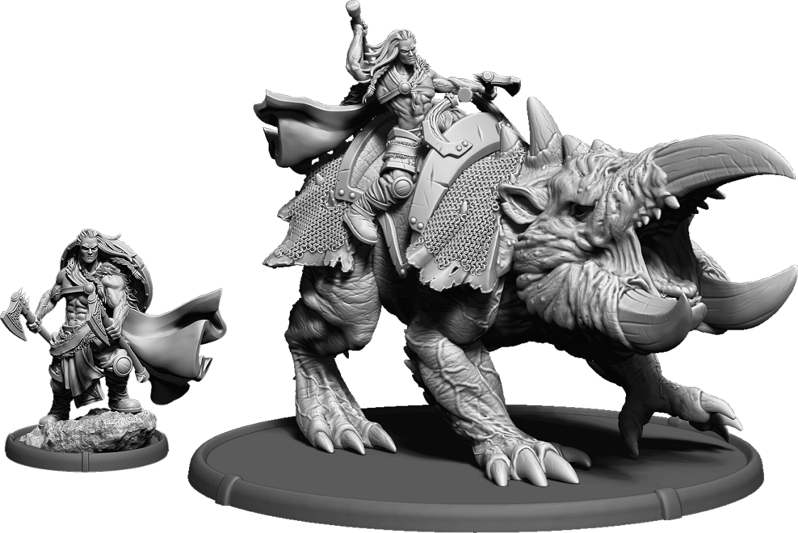Two Axe Steinn the Bold, Seggr of Hrafnen on Foot and on Grundtroll