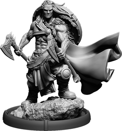Two Axe Steinn the Bold, Seggr of Hrafnen on Foot