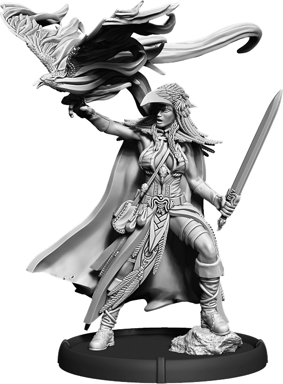 Ravenhelm Brynhild Gunnblindi, Gythja of Hrafnen on Foot