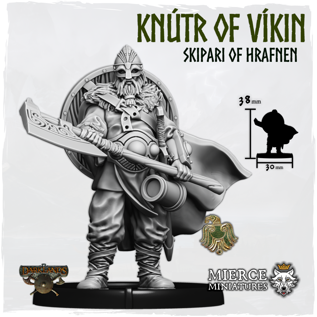 Helmed Knútr of Víkin, Skipari of Hrafnen on Foot