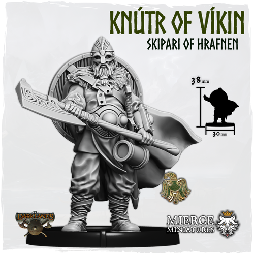 Helmed Knútr of Víkin, Skipari of Hrafnen on Foot