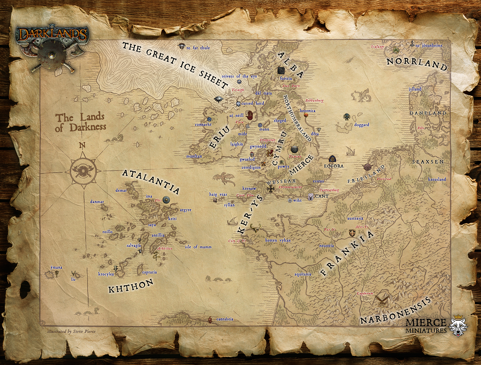 The Lands of Darkness A1 Poster – Mierce Miniatures