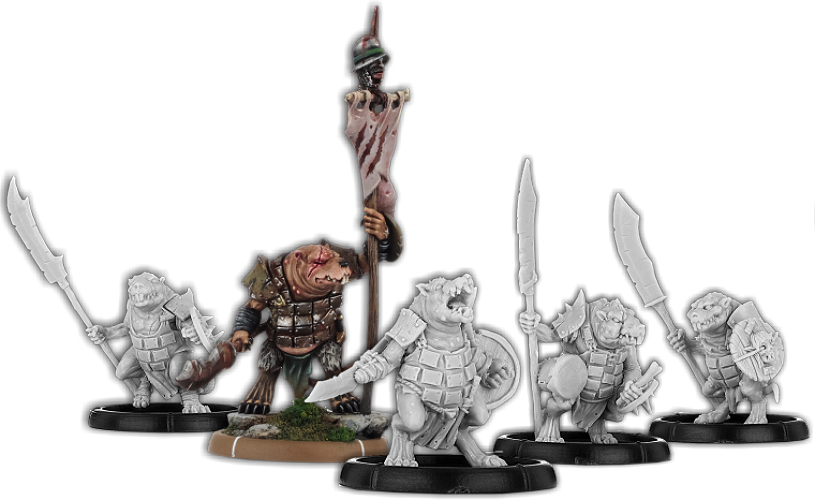 Stub-Claw's Burrow, Runt-Vras Unit (5x warriors w cmd)