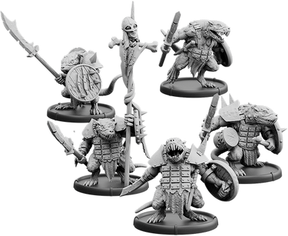 No-Claw's Burrow, Spear-Vras Unit (5x warriors w cmd)