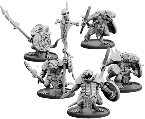 No-Claw's Burrow, Spear-Vras Unit (5x warriors w cmd)