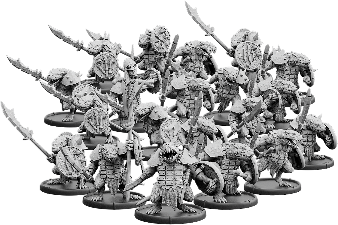 No-Claw's Burrow, Spear-Vras Unit (20x warriors w cmd)