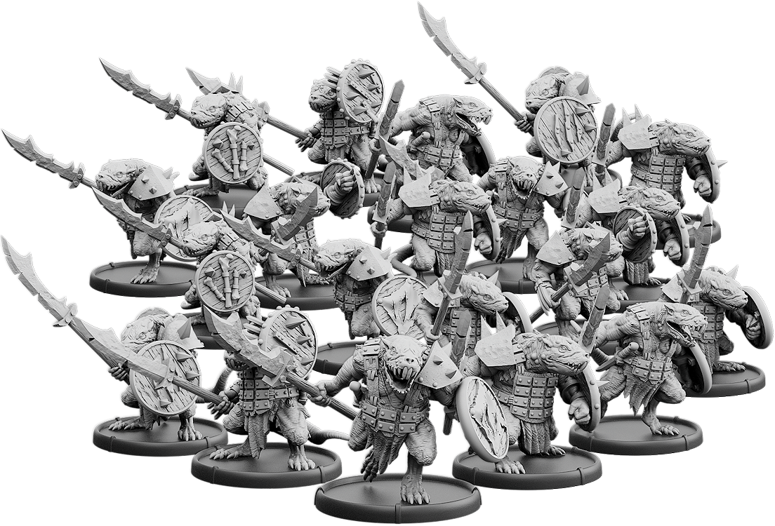 No-Claw's Burrow, Spear-Vras Unit (20x warriors)