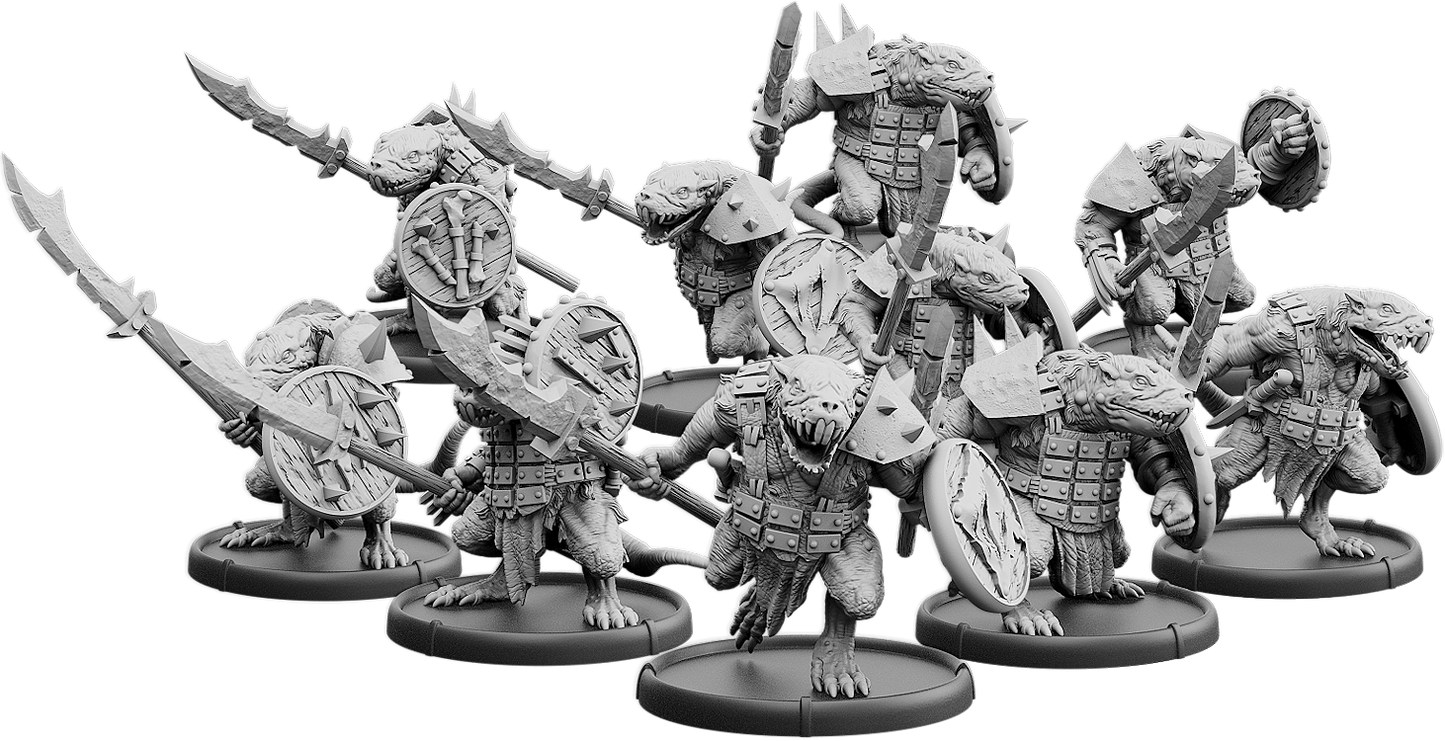 No-Claw's Burrow, Spear-Vras Unit (10x warriors)