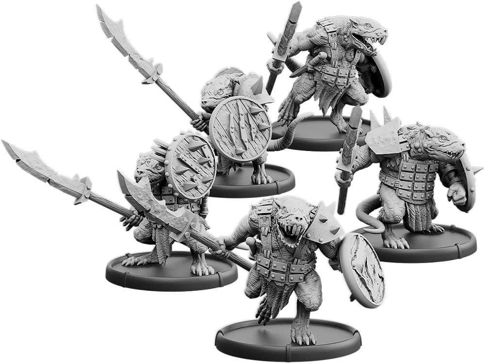 No-Claw's Burrow, Spear-Vras Unit (5x warriors)
