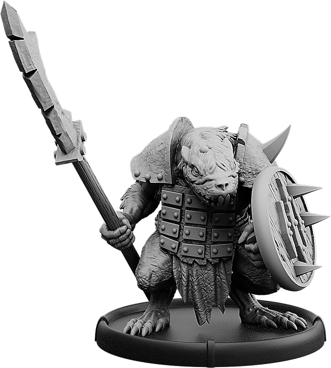 Scar-Belly, Spear-Vras Warrior