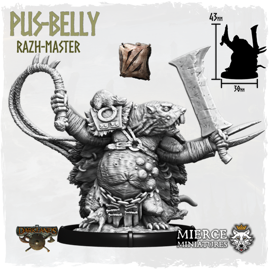 Pus-Belly, Razh-Master on Foot
