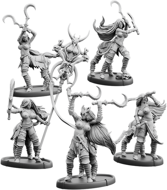 Dahut's Sickles, Sickles-Morvargh Unit (5x warriors w cmd)