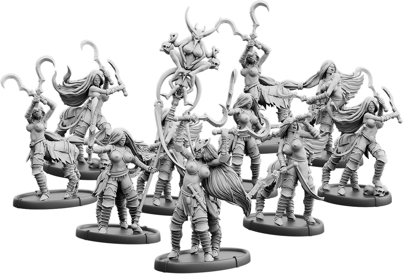 Dahut's Sickles, Sickles-Morvargh Unit (10x warriors w cmd)