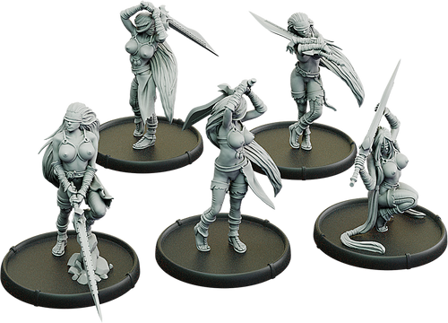 Euryalia's Slayers, Falchion-Melusine Unit (5x warriors)