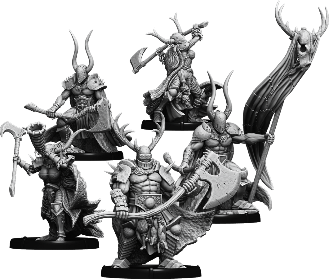 Axes of Carn Maen, Ax-Drune Unit (5x warriors w cmd)