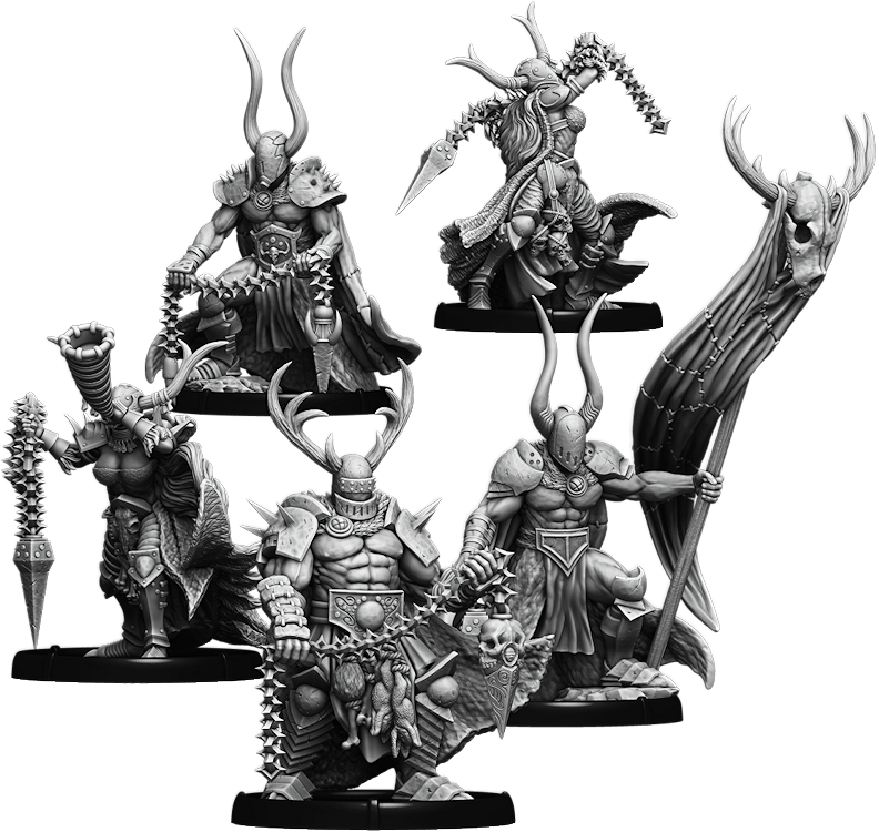 Chains of Carn Maen, Chain-Drune Unit (5x warriors w cmd)