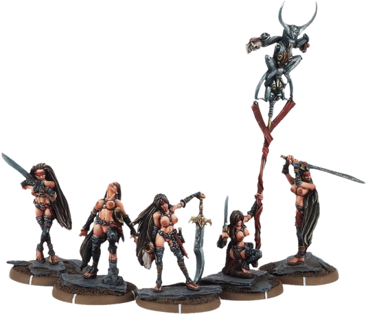 Euryalia's Slayers, Falchion-Melusine Unit (5x warriors w cmd)