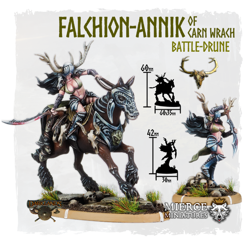 Falchion-Annik of Carn Wrach, Battle-Drune on Foot and on Margh