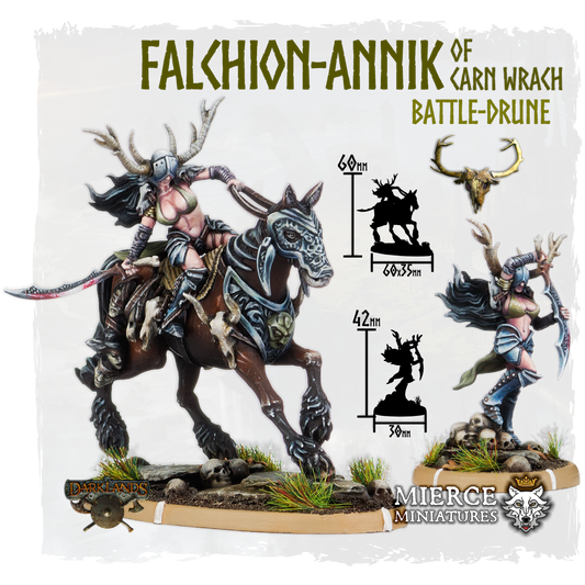 Falchion-Annik of Carn Wrach, Battle-Drune on Foot and on Margh