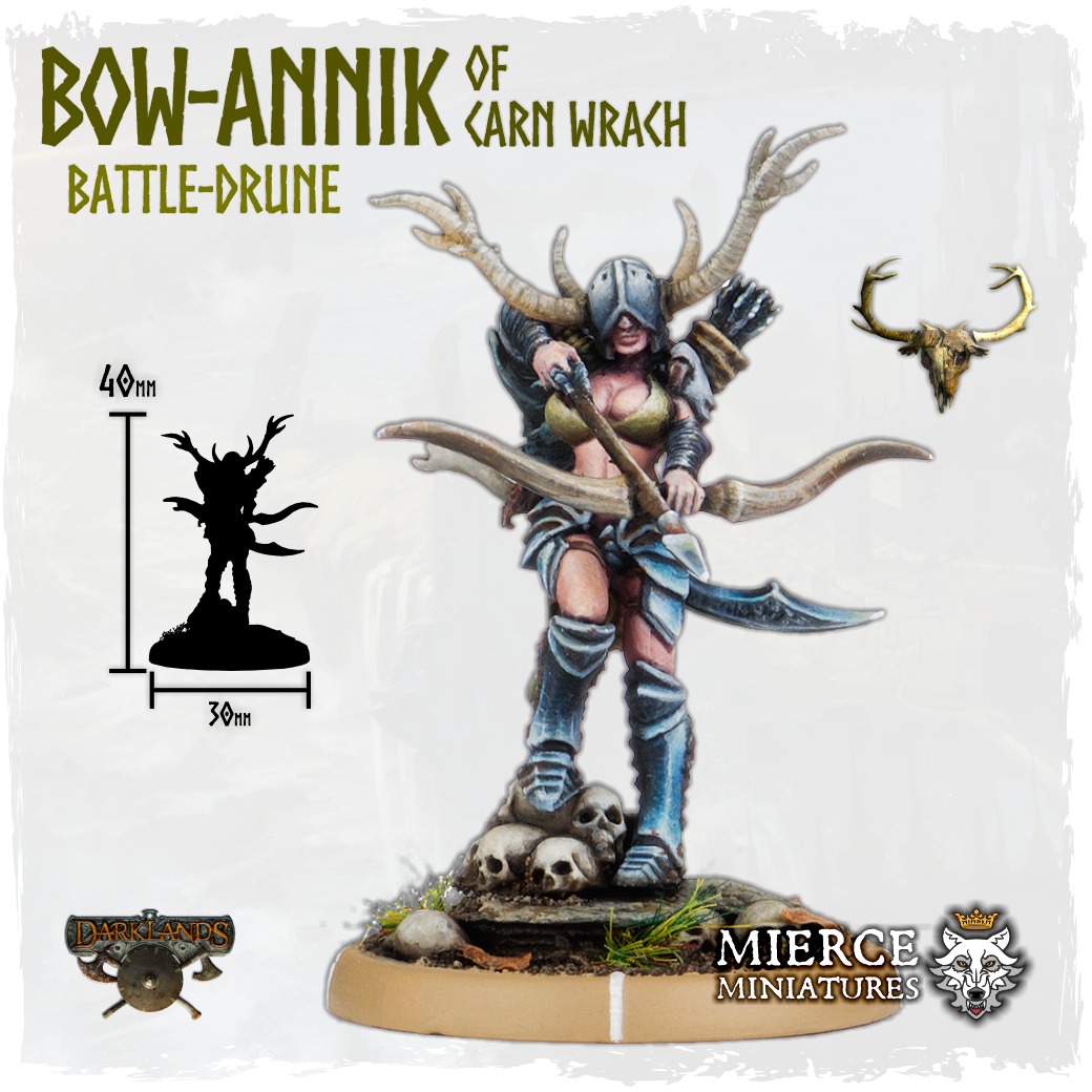 Bow-Annik of Carn Wrach, Battle-Drune on Foot